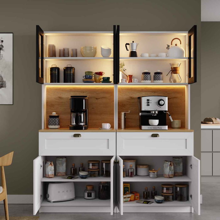 Hanah Home Nero Twin 1600-226 Coffee Stand Blanco